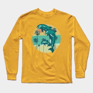 Stylish dolphins Long Sleeve T-Shirt